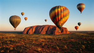 Balloon Over Outback