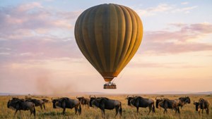 Balloon Over Serengeti