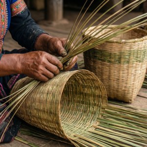 Bamboo Basket Weaving
