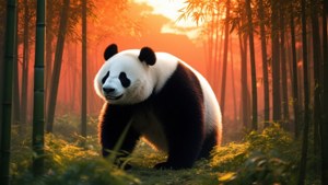 Bamboo Forest Sunset