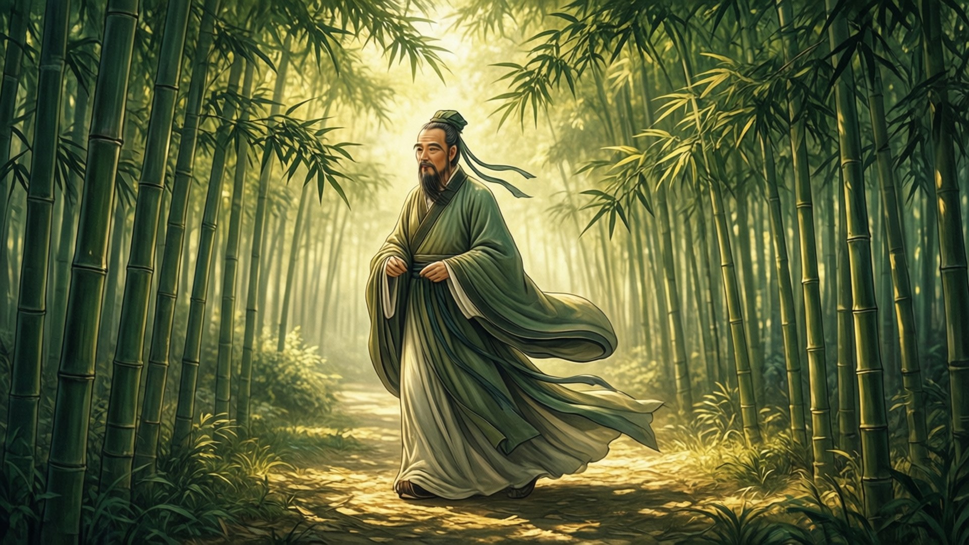 Bamboo Path by Wallpapers.art Studio