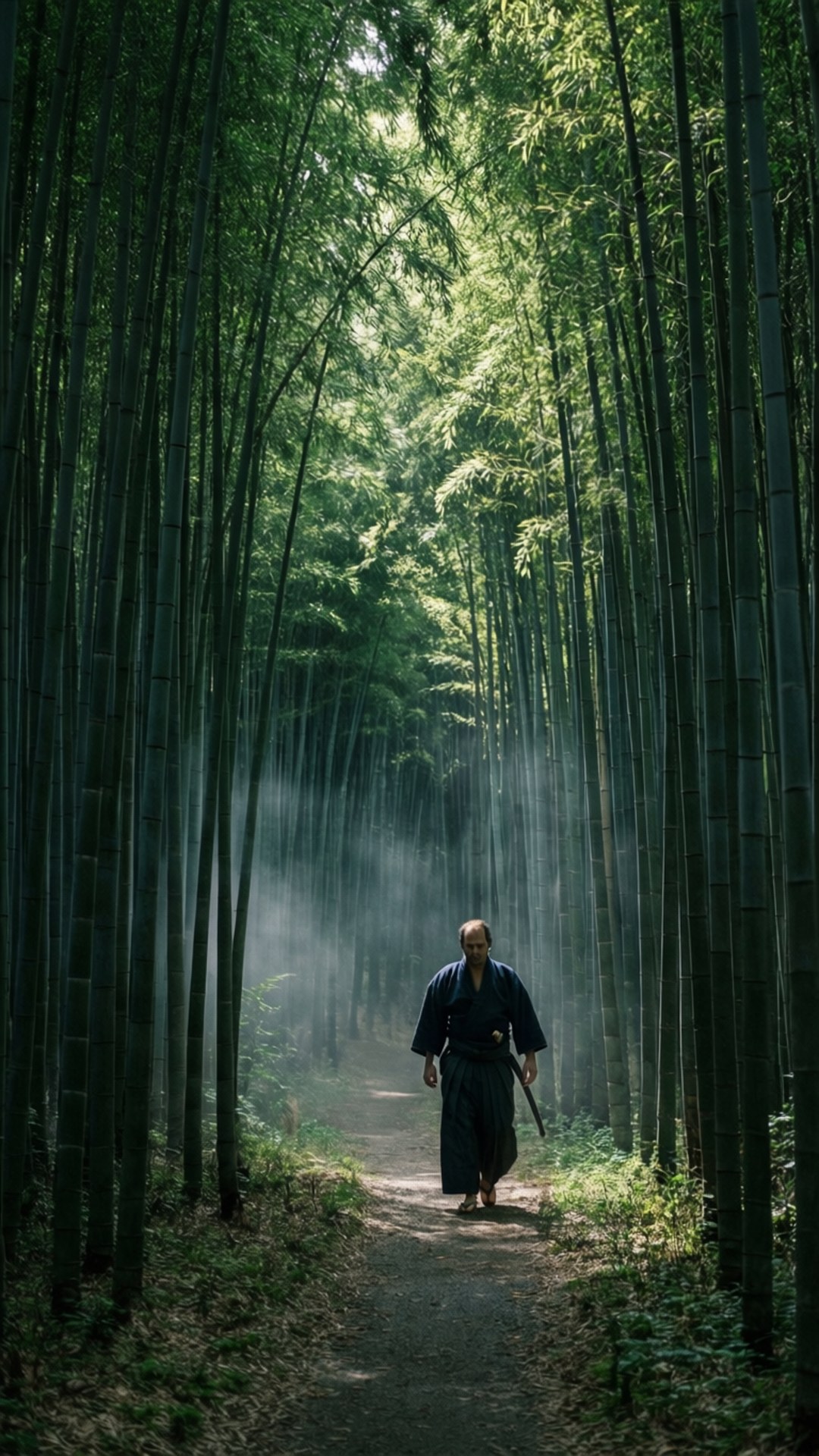 Bamboo Path Solitude by Wallpapers.art Studio