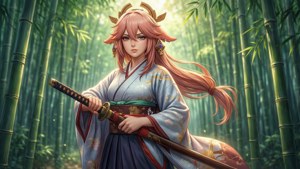 Bamboo Swordswoman
