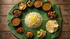 Banana Leaf Thali Feast