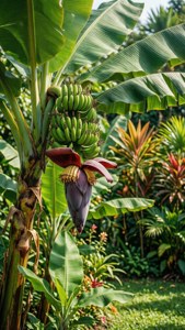Banana Tree Blooming