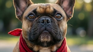 Bandana Frenchie Portrait