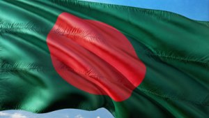 Bangladesh Flag Flowing