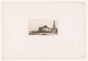 Banpaal en huis aan de Spaarndammerdijk