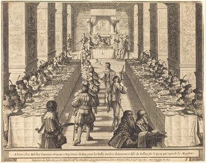 Banquet Given by the King to the New Knights