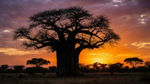 Baobab at Dusk