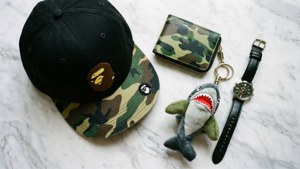 BAPE Accessories Flatlay