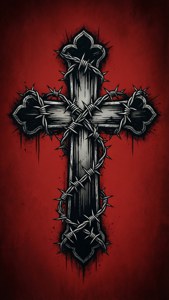 Barbed Wire Cross