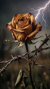 Barbed With Rose