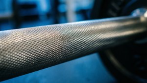 Barbell Knurling Macro