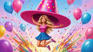 Barbie Jumping Confetti