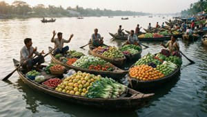 Barisal Floating Market