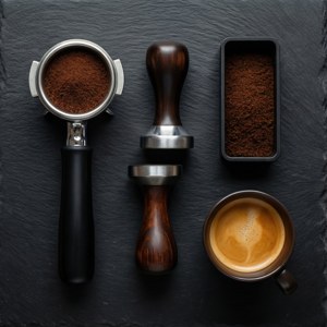 Barista Tools Flat Lay
