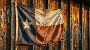 Barn Wall Weathered Flag