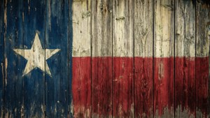 Barn Wood Texas Flag