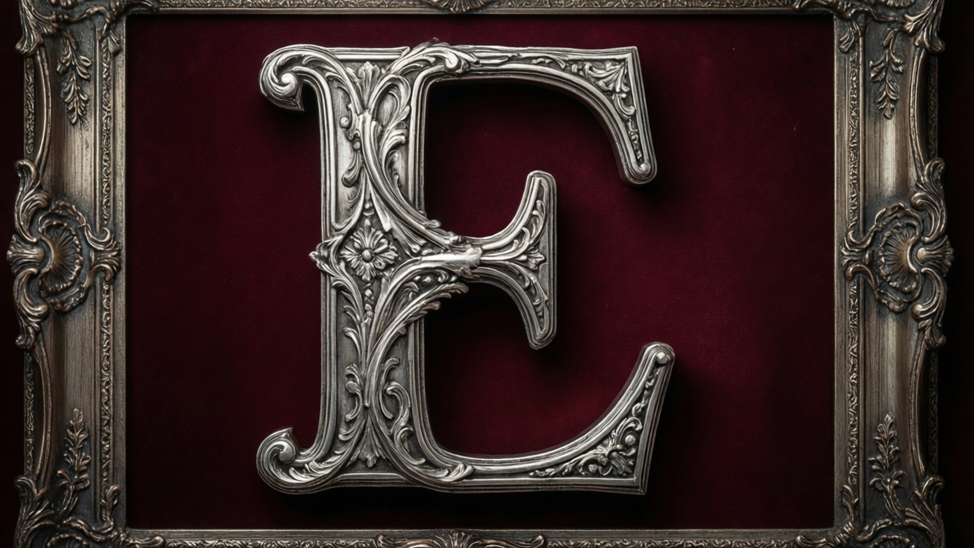 Baroque Silver Split E by Wallpapers.art Studio