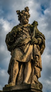 Baroque Statue on Charles Bridge