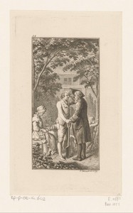 Bartholomäus Schwalbe's ontmoeting in de tuin