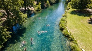 Barton Springs Pool Aerial