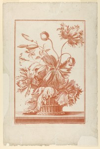 Basket of Flowers, Plate
