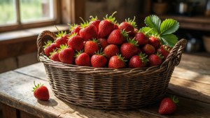 Basket of Fresh Strawberries