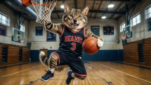 Basketball Catdog Dunk