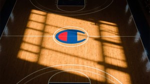 Basketball Court Champion Logo