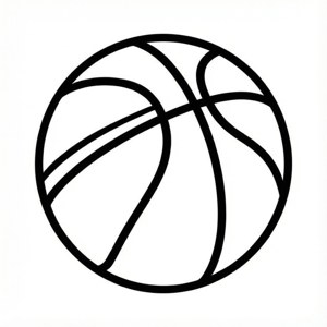 Basketball Line Art