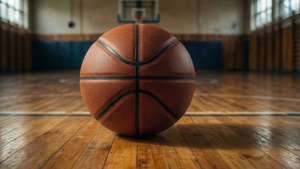 Basketball on Court