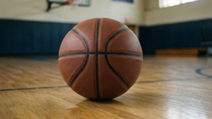 Basketball on Court