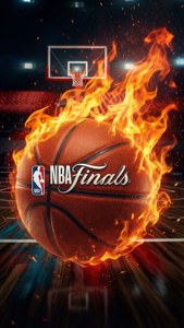Basketball on Fire