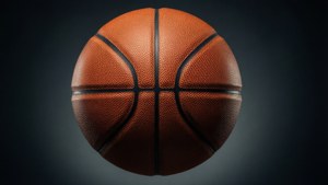 Basketball Texture Close-Up