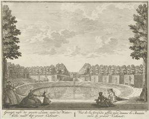 Bassin in de tuin van Huis ter Meer te Maarssen