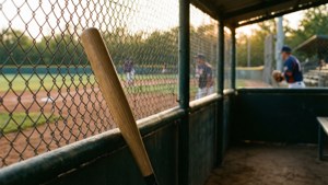 Bat Against the Fence