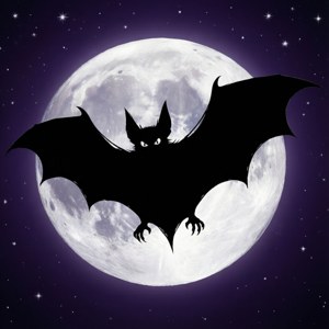 Bat and Moon