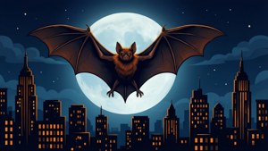 Bat Over City