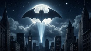 Bat-Signal Over Gotham