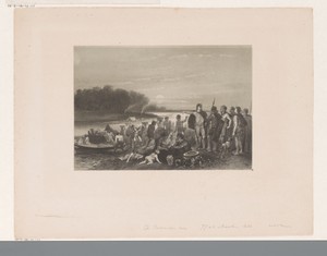 Bataven of Vikingen bij een boot