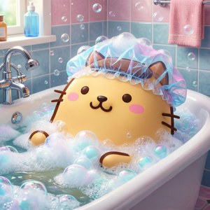 Bath Time Pusheen