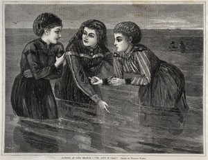 Bathing at Long Branch, - "Oh, Ain't it Cold!"