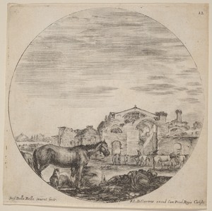 Baths of Diocletian and Shepherd Sleeping