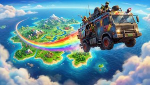 Battle Bus Rainbow