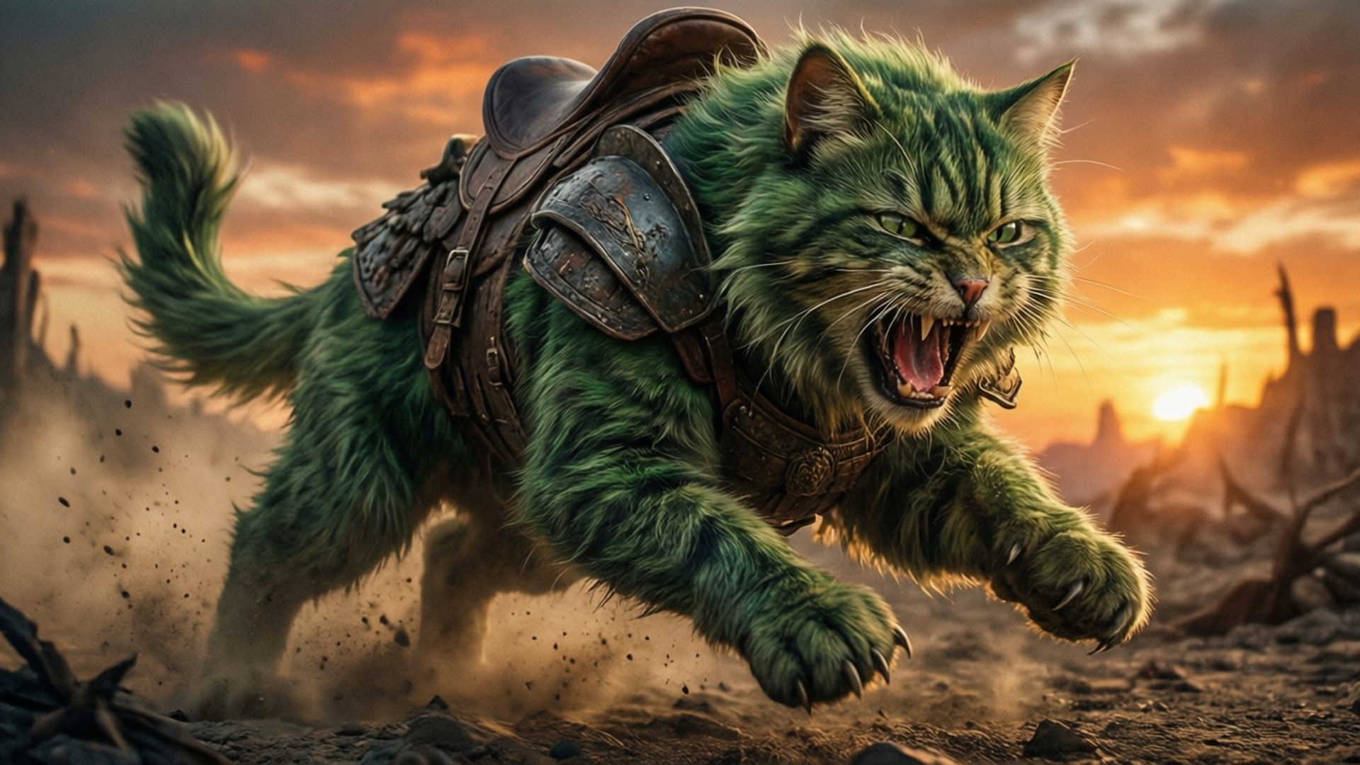 Battle Cat Unleashed by Wallpapers.art Studio