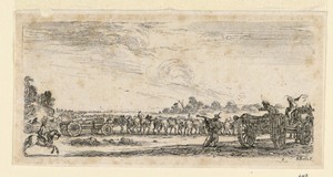 Battle Scene, from "Desseins de Queleques Conduites de Troupes, Canons, et Ataques de Villes"