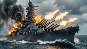 Battleship Firing