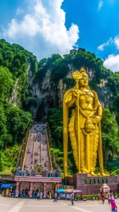 Batu Caves Golden Deity